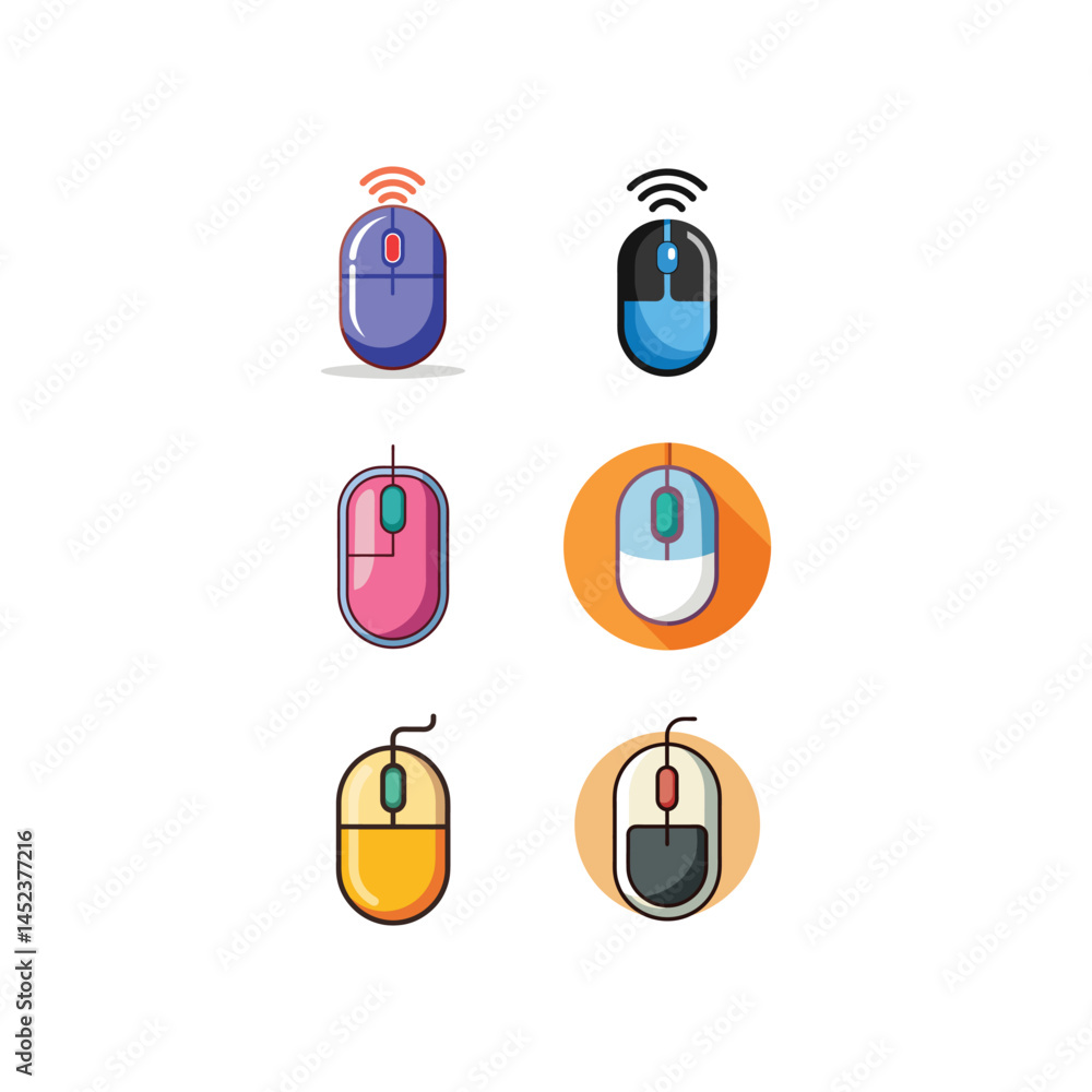 Computer Mouse icon symbol collection Computer Mouse icon symbol collection