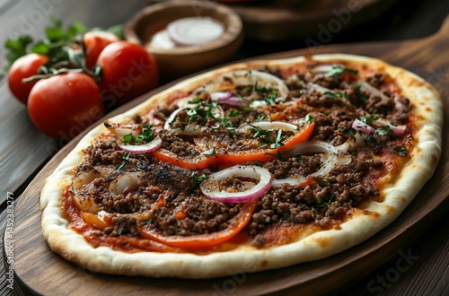 Wallpaper Mural Fresh Pepperoni Pizza in Display Case  Hot and Delicious Fast Food Close-Up Torontodigital.ca