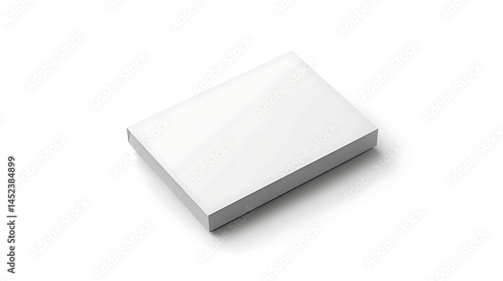 Blank white rectangular box mockup Blank white rectangular box mockup