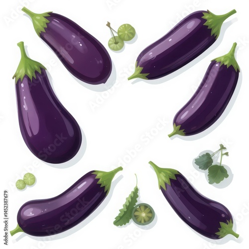 Fresh Eggplant (Auvergne) Smooth, Meaty and Versatile