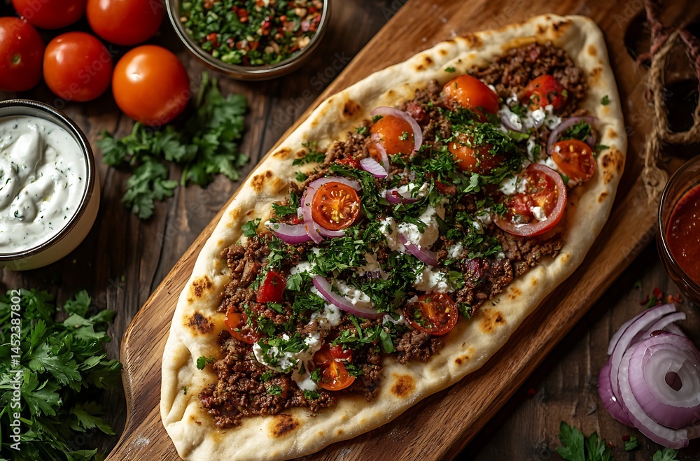 custom made wallpaper toronto digitalFresh Pepperoni Pizza in Display Case  Hot and Delicious Fast Food Close-Up