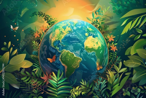 Obraz na płótnie Unity in Protecting Our Planet w salonie