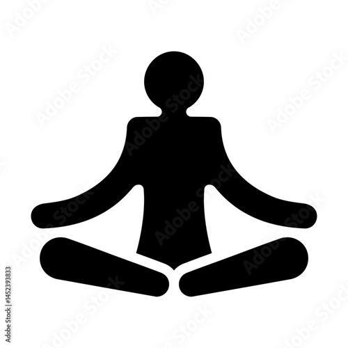 Yoga Pose Glyph icons
