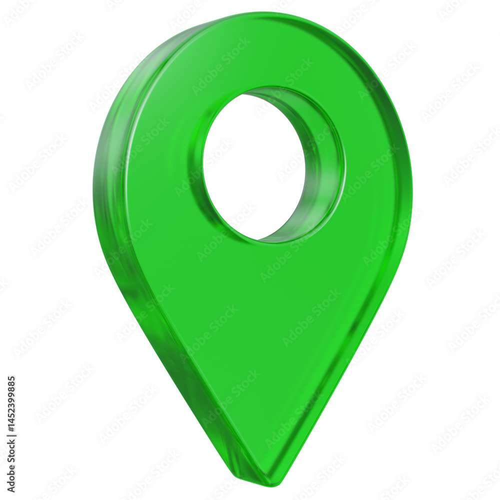 3D Green glass Pointer Icon, Location symbol isolated on transparent background, Gps, travel, navigation, place position concept, 3d illustration 3D Green glass Pointer Icon, Location symbol isolated on transparent background, Gps, travel, navigation, place position concept, 3d illustration