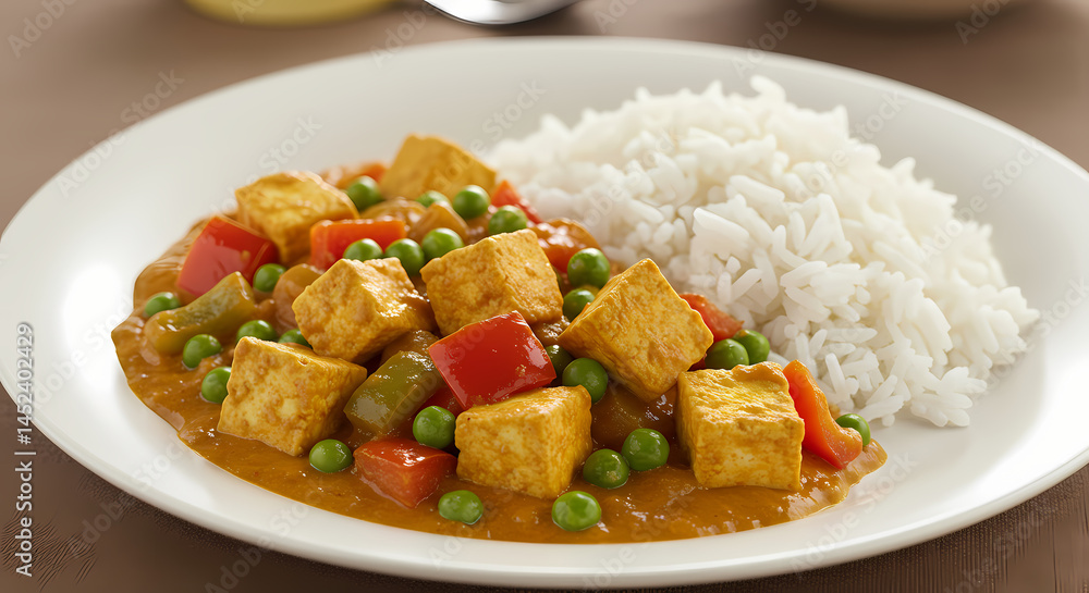 Delicious Tofu and Vegetable Curry with Rice: Easy Recipe Delicious Tofu and Vegetable Curry with Rice: Easy Recipe