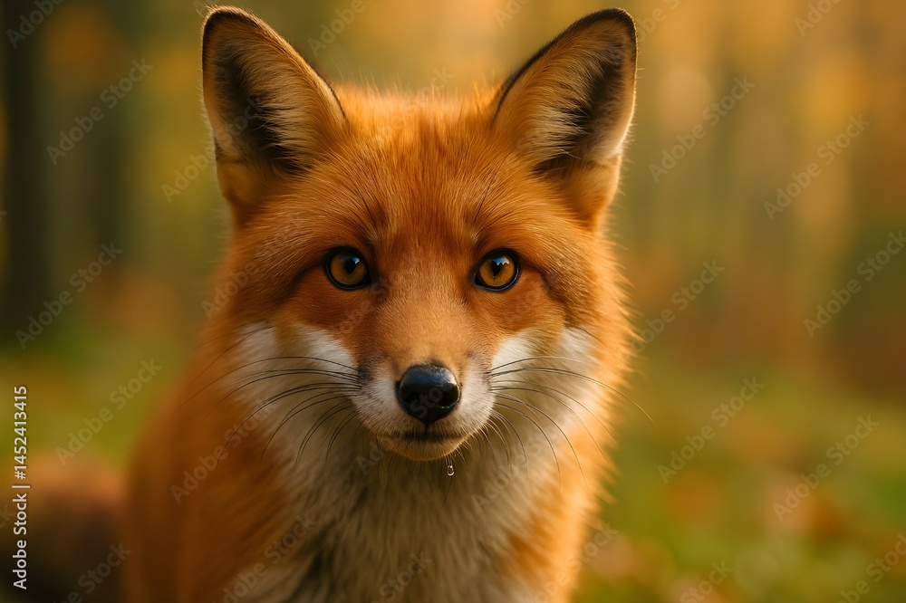 Fototapeta premium red fox in the wild