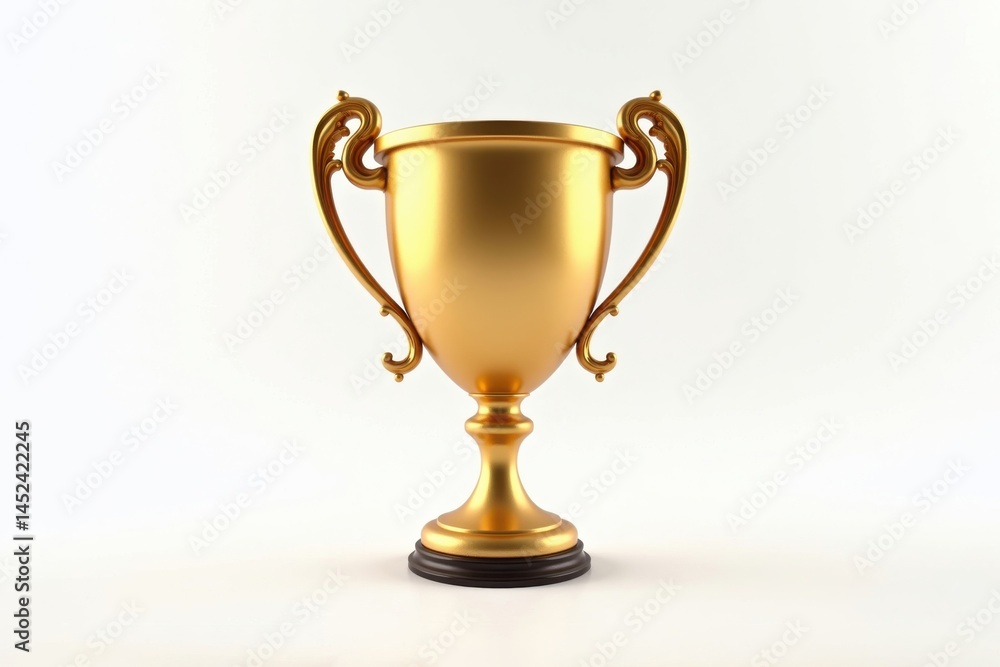 Fototapeta premium Gold Trophy Award Winning Success Achievement Prize Champion