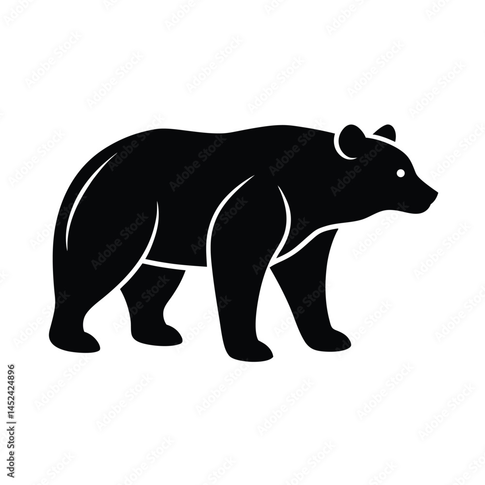 Obraz premium vector illustration of a bear