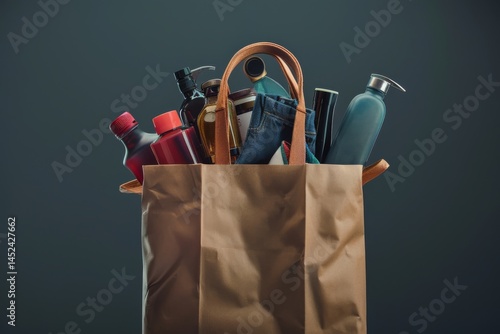Shopping bag with discounted items