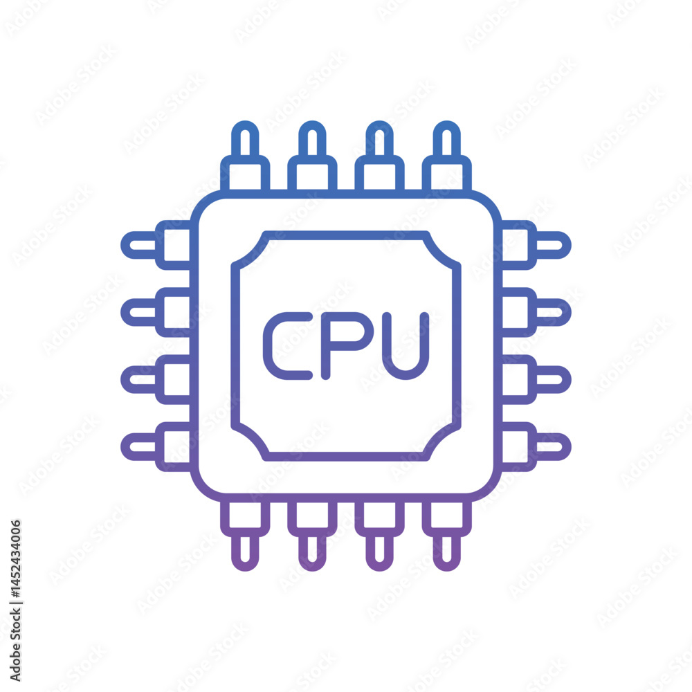 Cpu Vector icon Cpu Vector icon