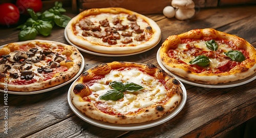 Wallpaper Mural Fresh Pepperoni Pizza in Display Case  Hot and Delicious Fast Food Close-Up Torontodigital.ca