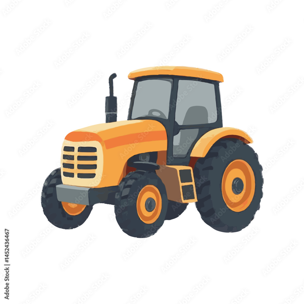 Obraz premium Detailed Farm Tractor Design 