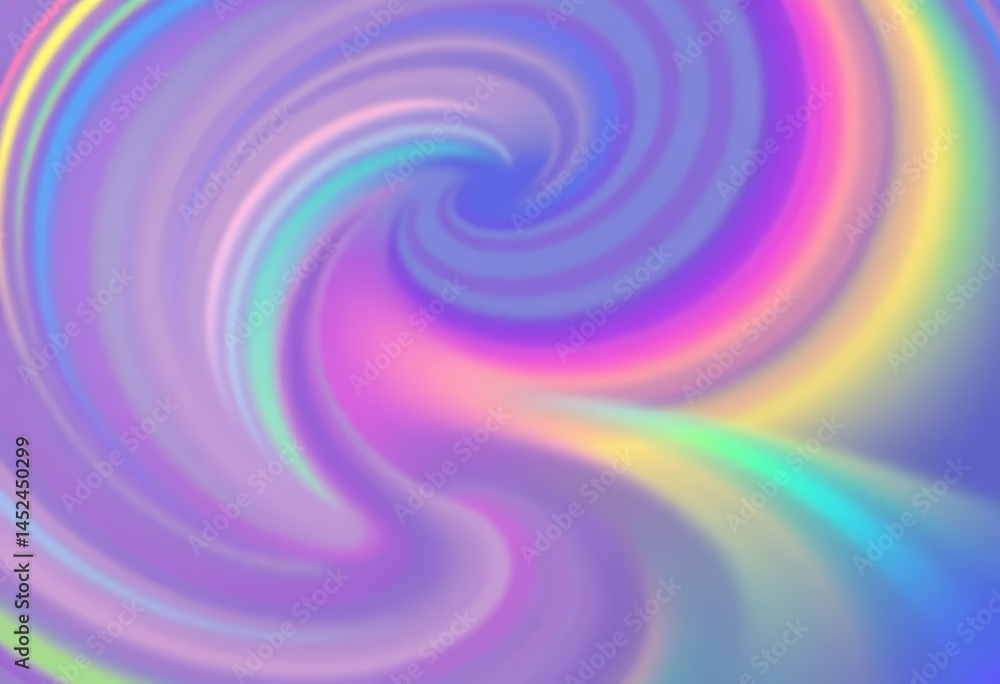 Obraz premium Mesmerizing rainbow swirl, seamless gradient blend creating vibrant abstract art, texture, vibrant colors