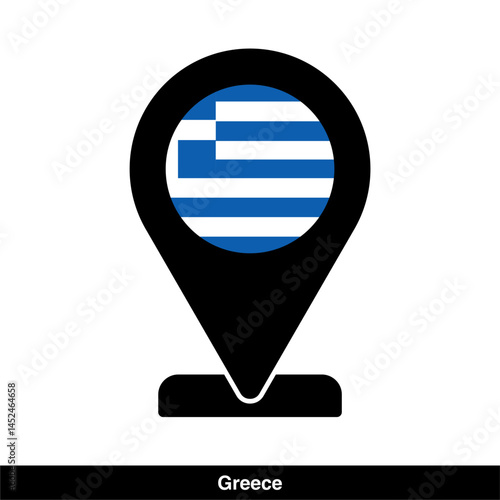 Greece location icon isolated on transparent background