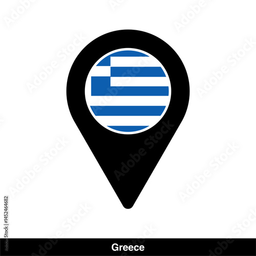 Greece location icon isolated on transparent background