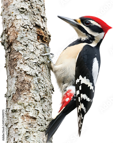 An isolated vector illustration of woodpecker, vector, png, t-shirt design