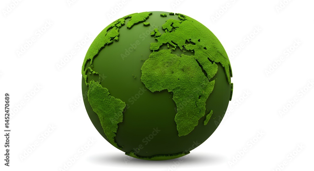 Obraz premium Green Earth Globe
