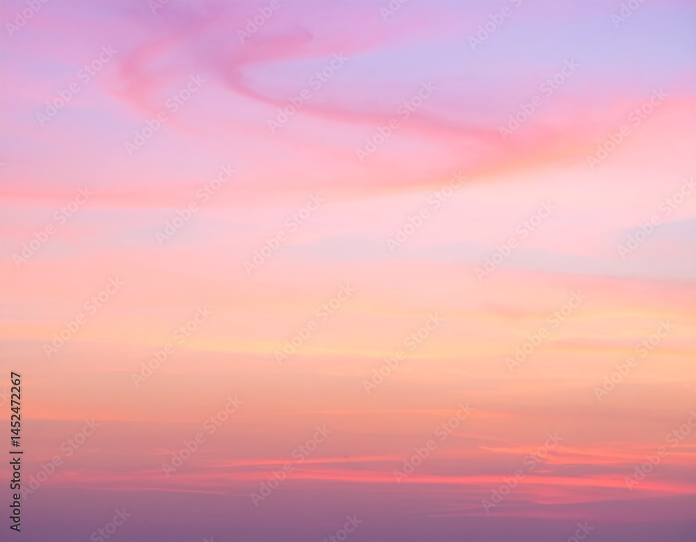 Fototapeta premium ピンク×オレンジの夕焼けグラデーション