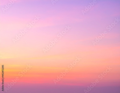 ピンクがかった雲と空のイラスト素材