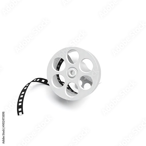 Wallpaper Mural White film reel with extended black strip Torontodigital.ca