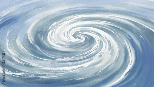 Swirling Depths whirlpool  isolated watercolor vector illustration svg