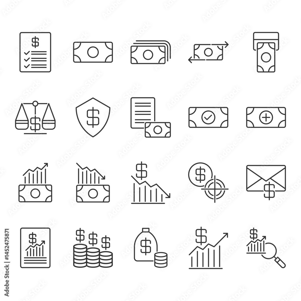 Business Chart Icon Set Business Chart Icon Set