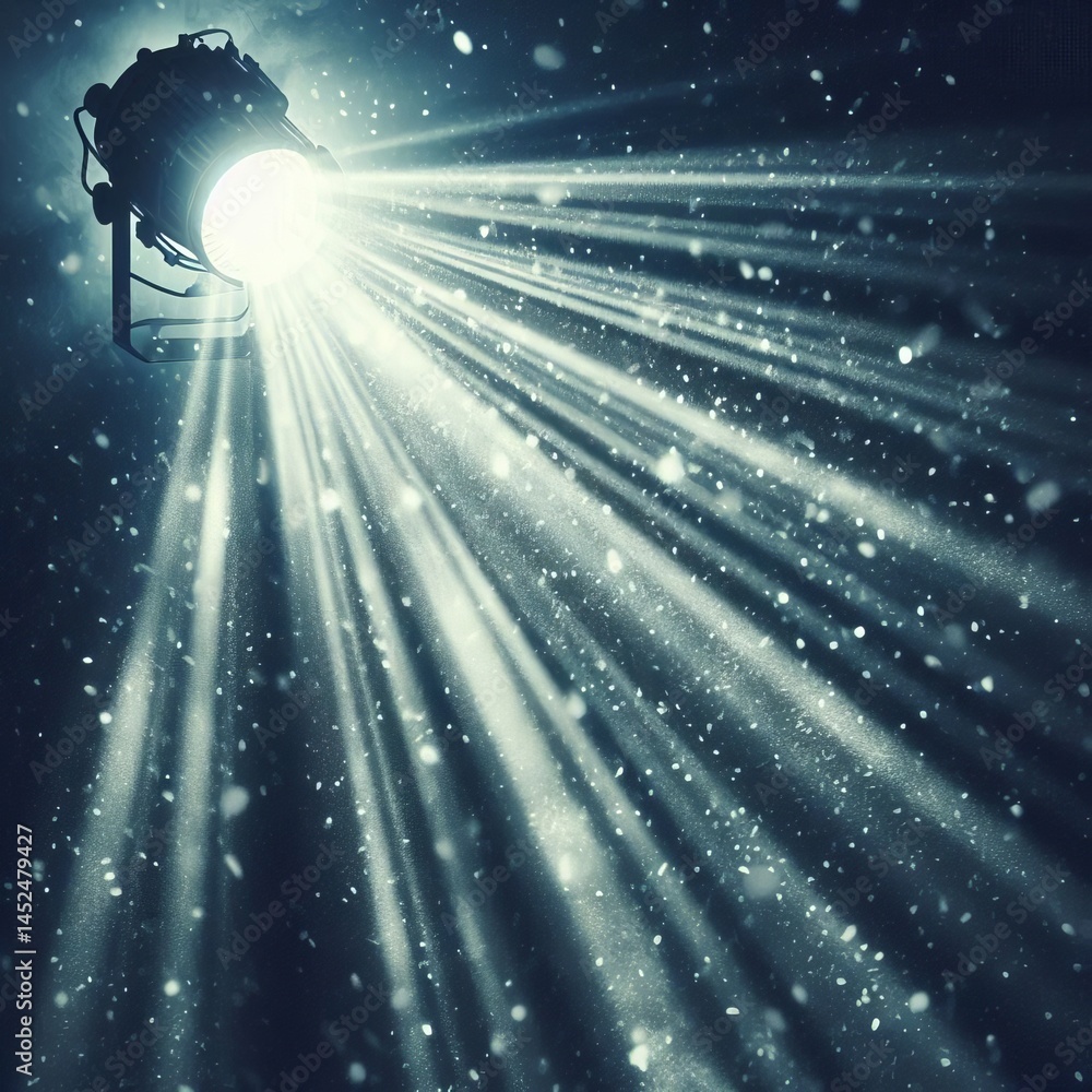 Obraz premium Light visible beams of light