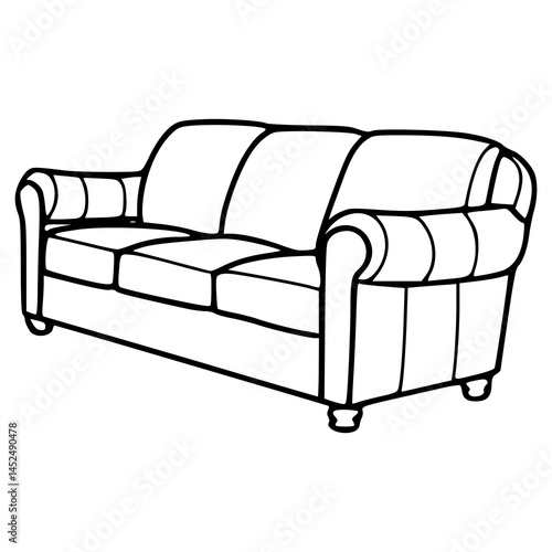 living room furniture vector graphic