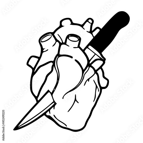 heartbreak symbol vector design