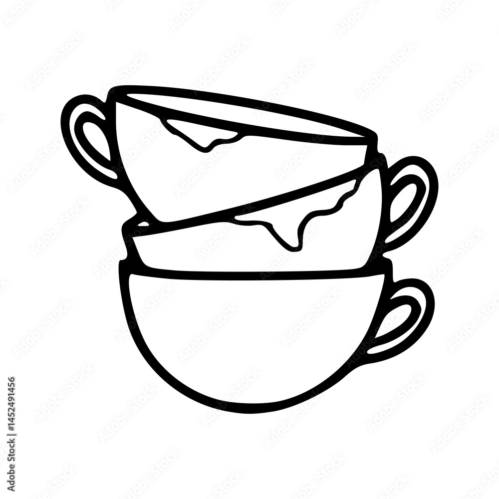 messy cups clipart messy cups clipart