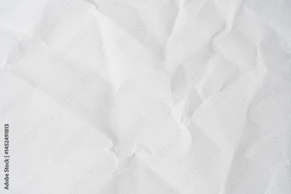 Obraz premium Recycle crumpled of white paper with copy space for add text.