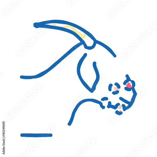 orf virus icon doodle illustration