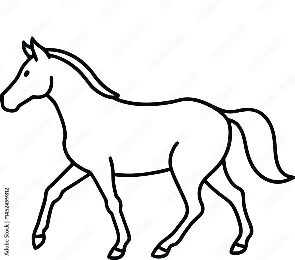 vector illustration of a horse vector illustration of a horse