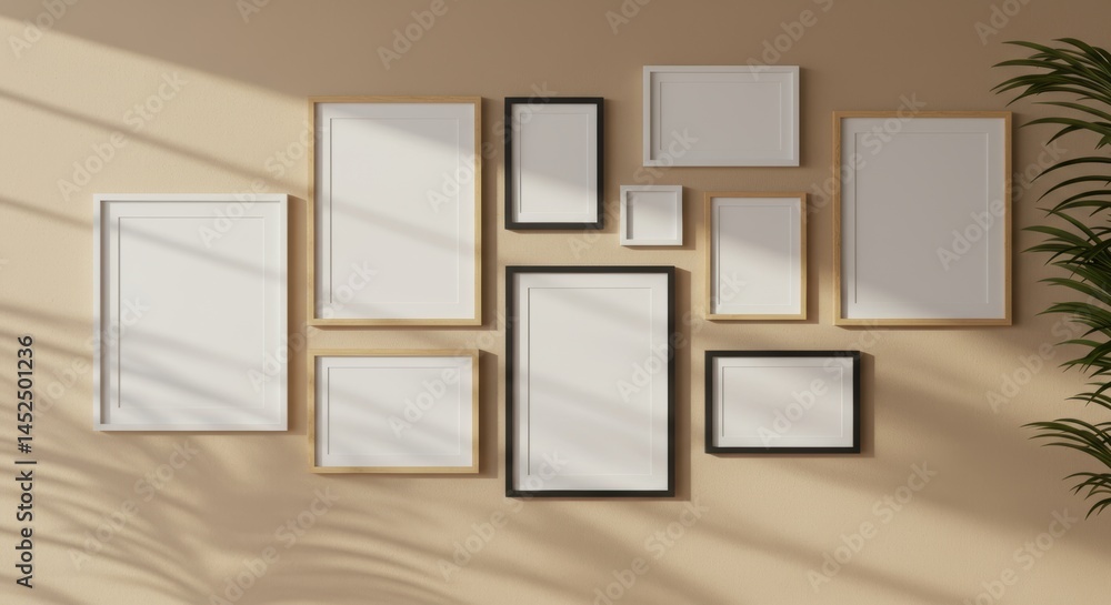 Minimal Wooden Frame for advertising Minimal Wooden Frame for advertising