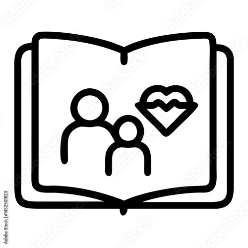 Family Storybook Icon - Family History, Family Legacy, Genealogy Book