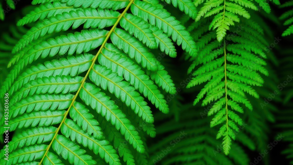 green fern leaves green fern leaves