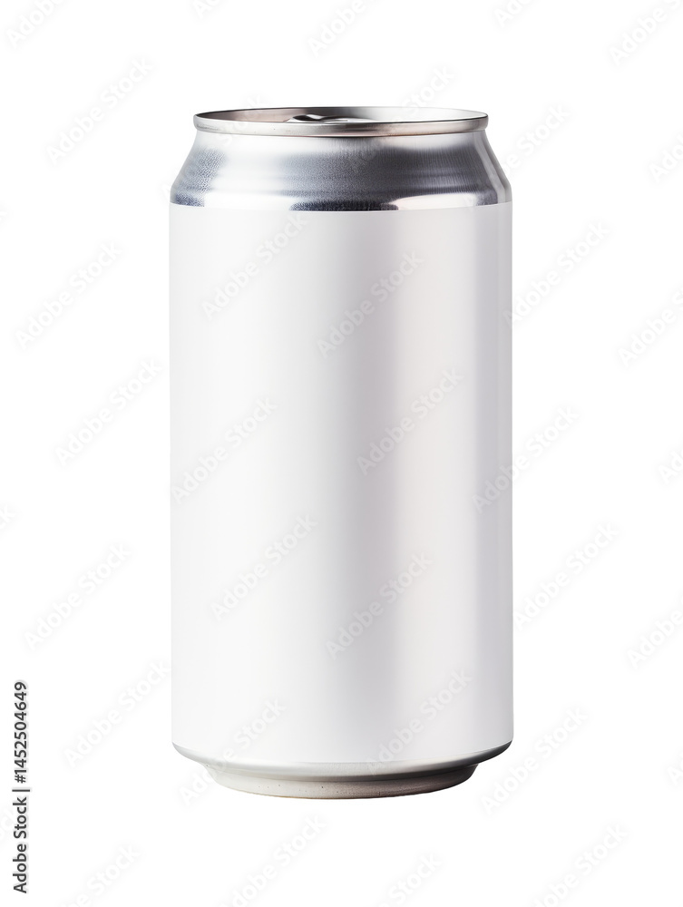 Blank Aluminum Can on White Background on transparent background Blank Aluminum Can on White Background on transparent background