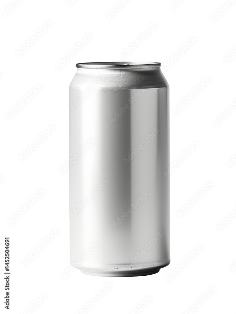 Blank Aluminum Can on White Background on transparent background Blank Aluminum Can on White Background on transparent background