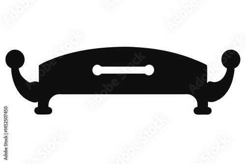 Drawer Handle Silhouette Vector Illustration 