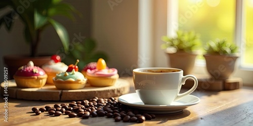 Wallpaper Mural coffee and cake Torontodigital.ca