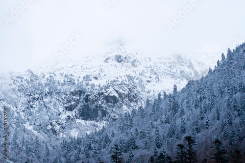 Sharp peaks with dramatic lighting