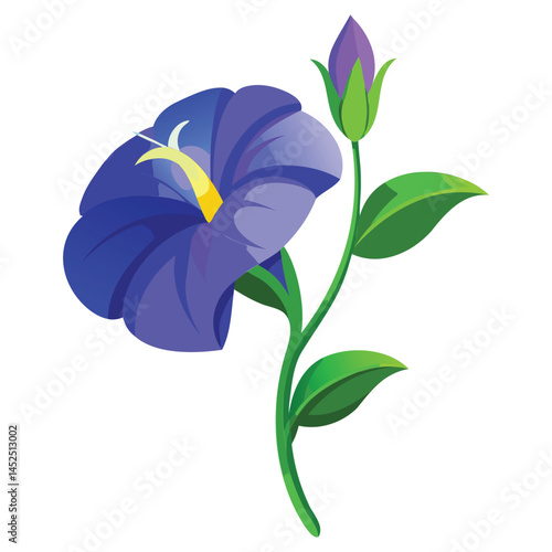 Vibrant Butterfly Pea Blossom Graphics