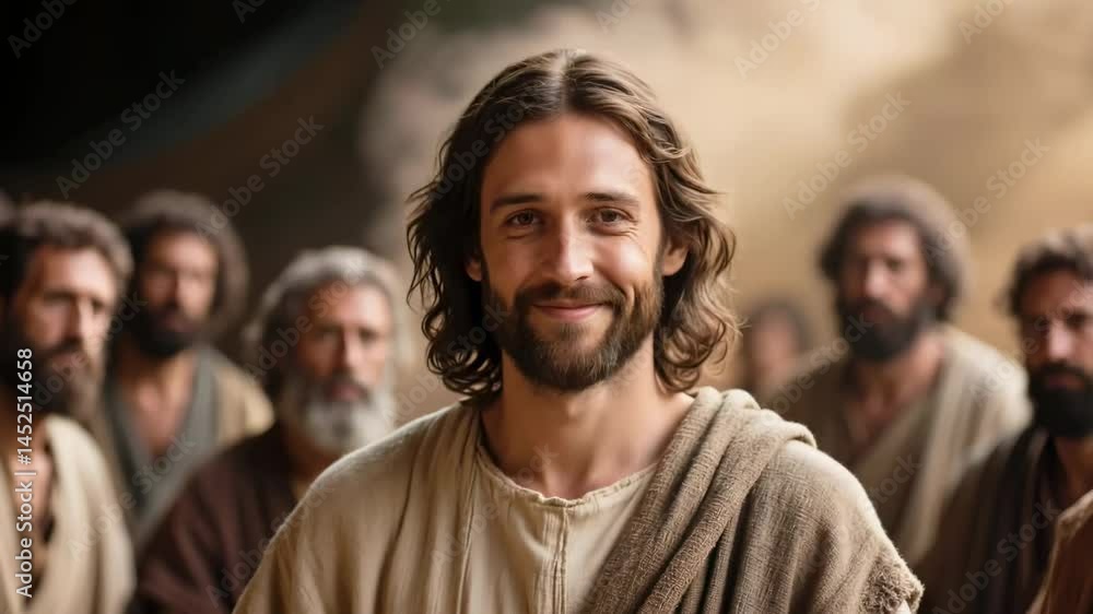 Peaceful Gathering of Jesus and Disciples Peaceful Gathering of Jesus and Disciples