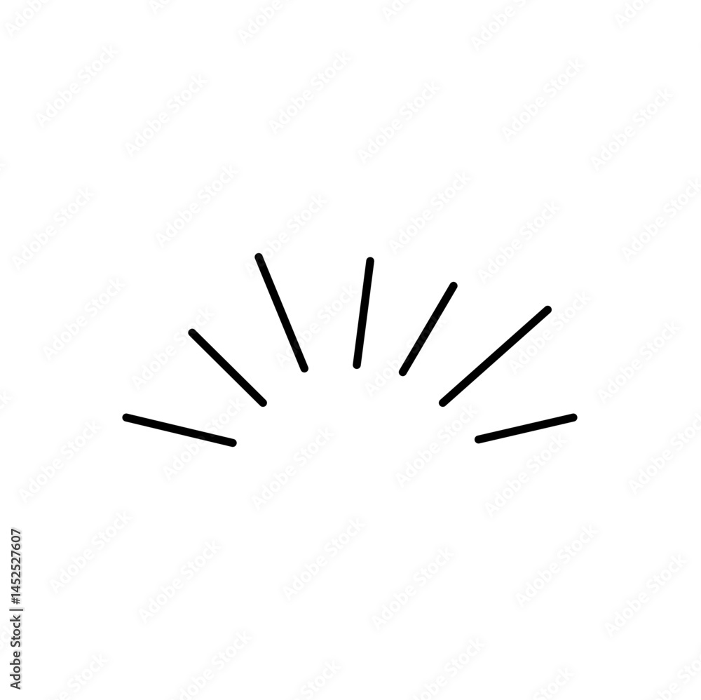 Line confetti exclamation icon elements. Hand drawn confetti explosion burst ray shine line icon illustration. Spark exclamation emphasis ray twinkle starburst decoration. Vector illustration. Line confetti exclamation icon elements. Hand drawn confetti explosion burst ray shine line icon illustration. Spark exclamation emphasis ray twinkle starburst decoration. Vector illustration.