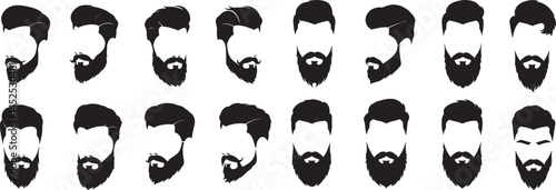 Beard styles and haircuts guide silhouette
