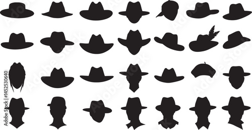 Silhouette hats fashion design