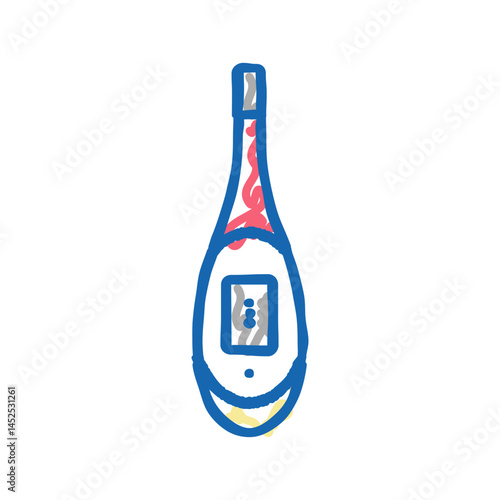 baby thermometer for infants icon doodle illustration