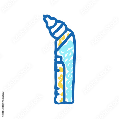 baby snot sucker icon doodle illustration