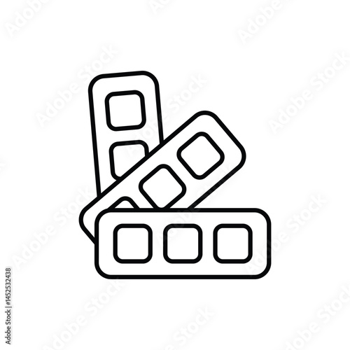 Color Swatches Vector icon
