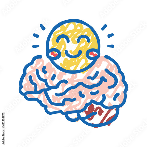 pediatric neurosurgery icon doodle illustration